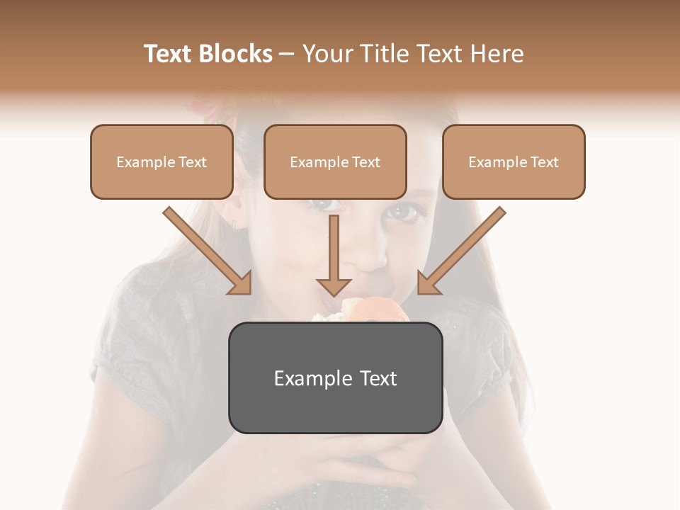 Eyes Closeup Happy PowerPoint Template