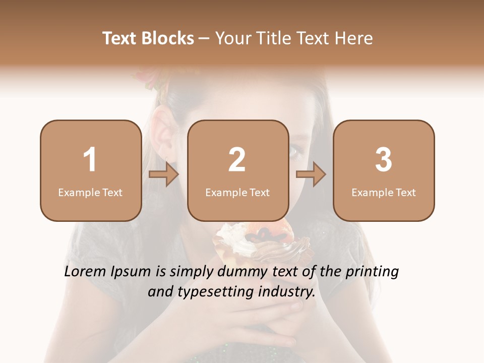 Eyes Closeup Happy PowerPoint Template
