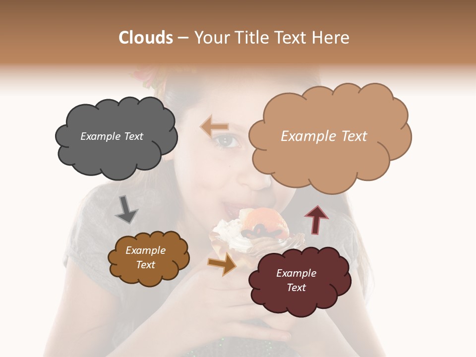 Eyes Closeup Happy PowerPoint Template
