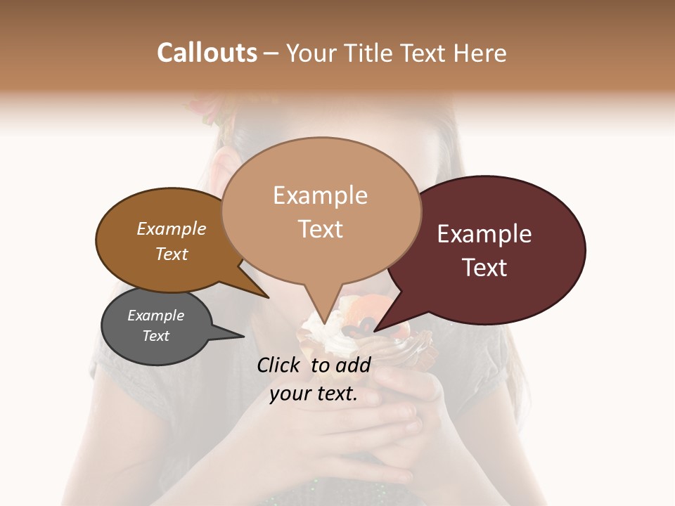 Eyes Closeup Happy PowerPoint Template