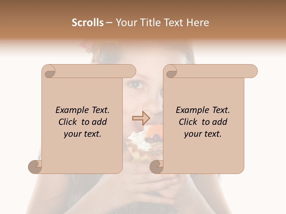 Eyes Closeup Happy PowerPoint Template