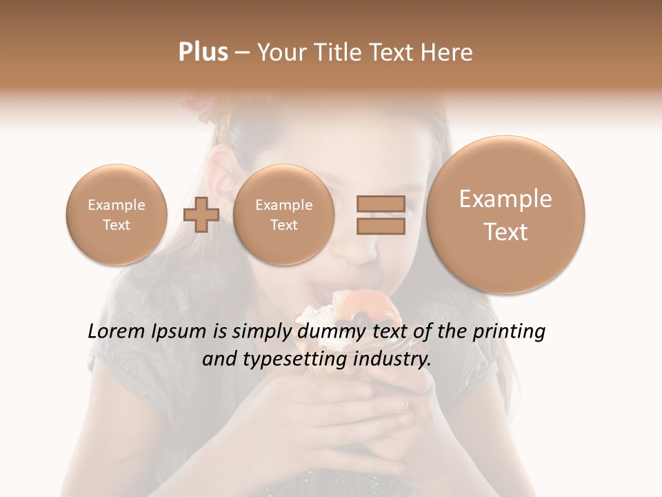 Eyes Closeup Happy PowerPoint Template