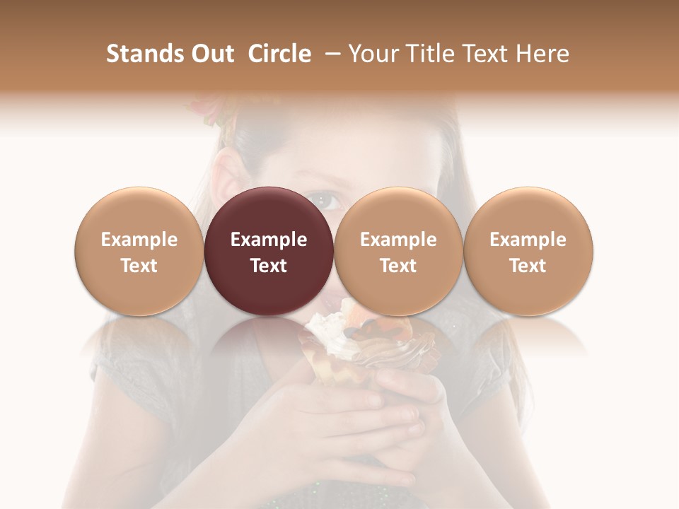 Eyes Closeup Happy PowerPoint Template