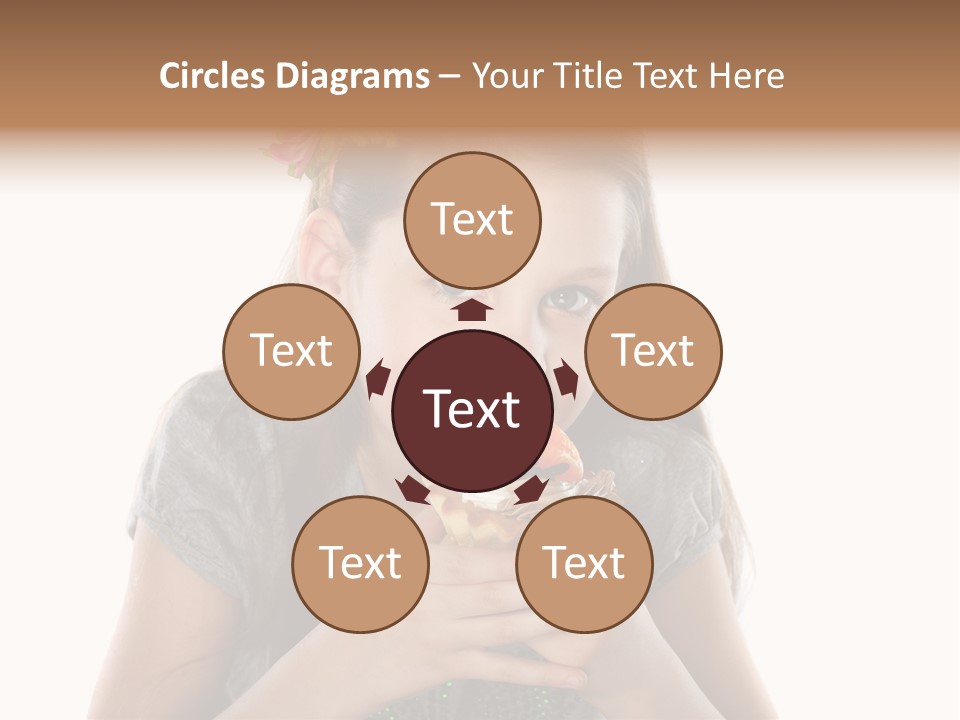 Eyes Closeup Happy PowerPoint Template