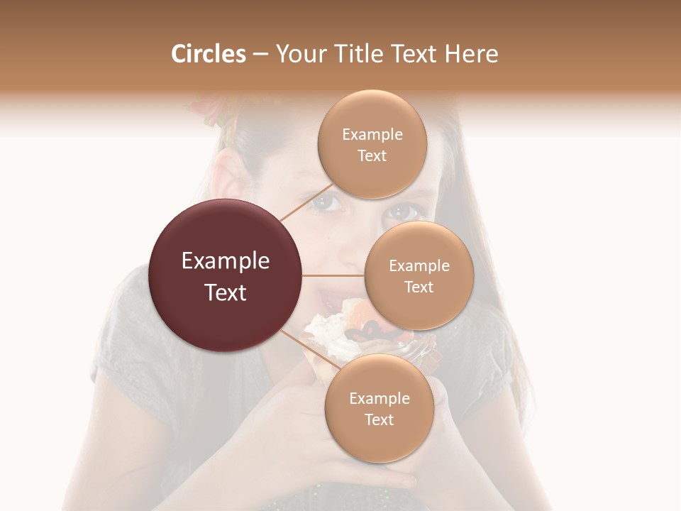 Eyes Closeup Happy PowerPoint Template