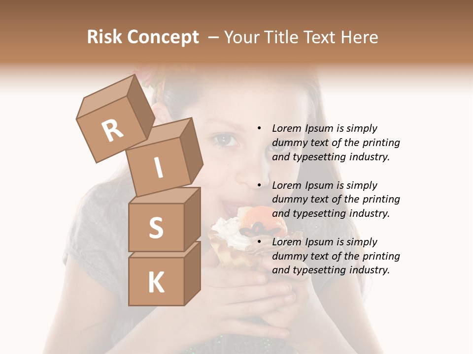 Eyes Closeup Happy PowerPoint Template