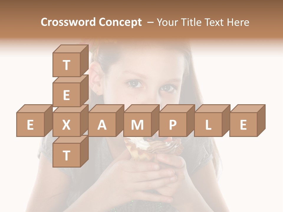 Eyes Closeup Happy PowerPoint Template