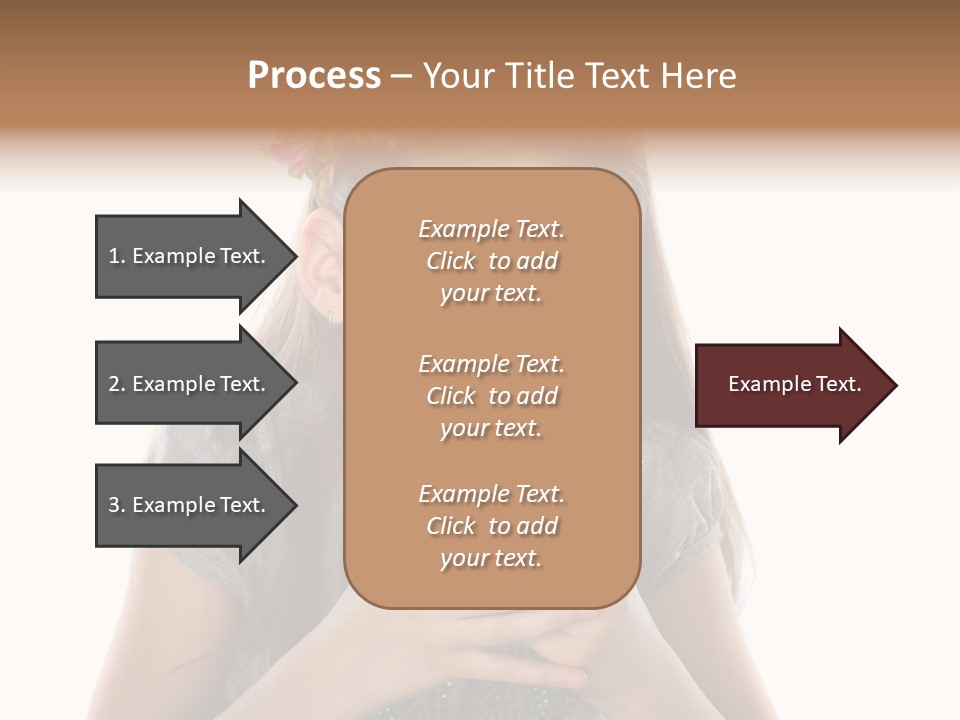 Eyes Closeup Happy PowerPoint Template