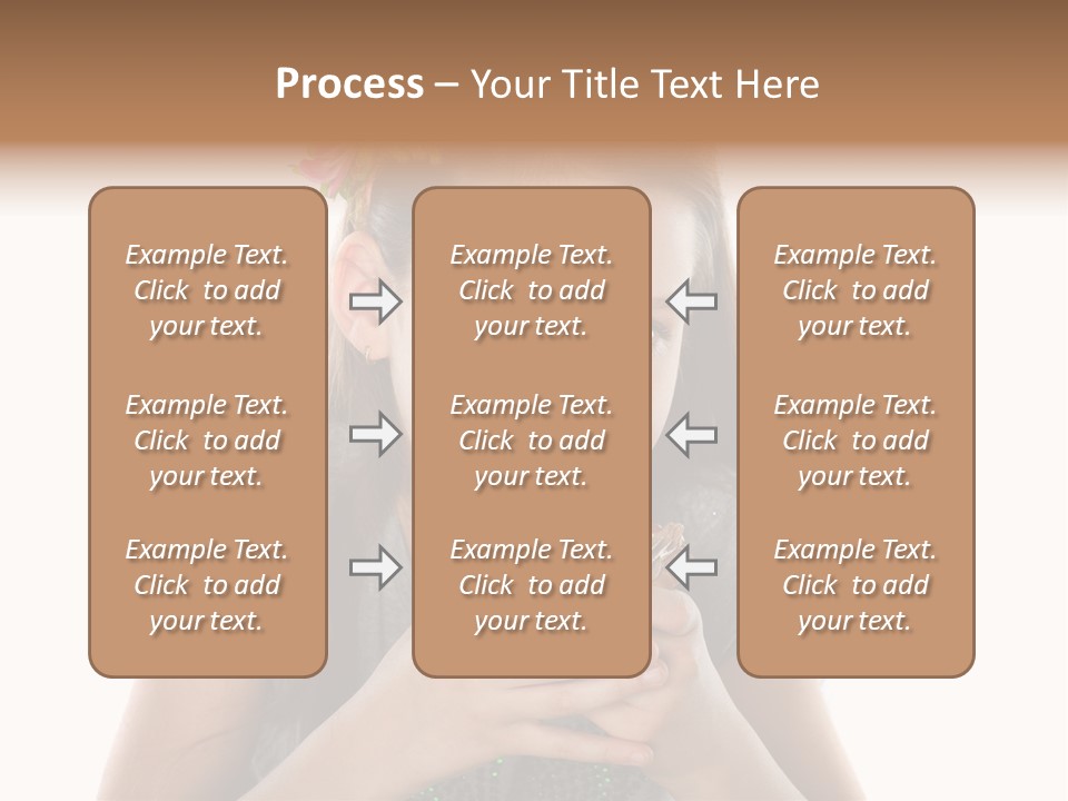 Eyes Closeup Happy PowerPoint Template