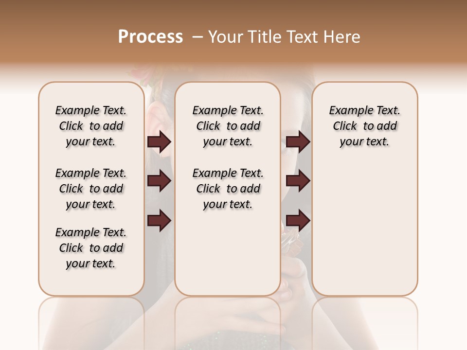 Eyes Closeup Happy PowerPoint Template