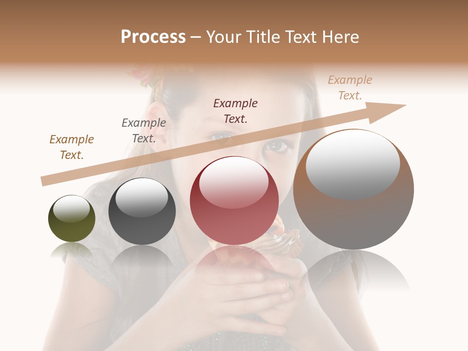 Eyes Closeup Happy PowerPoint Template