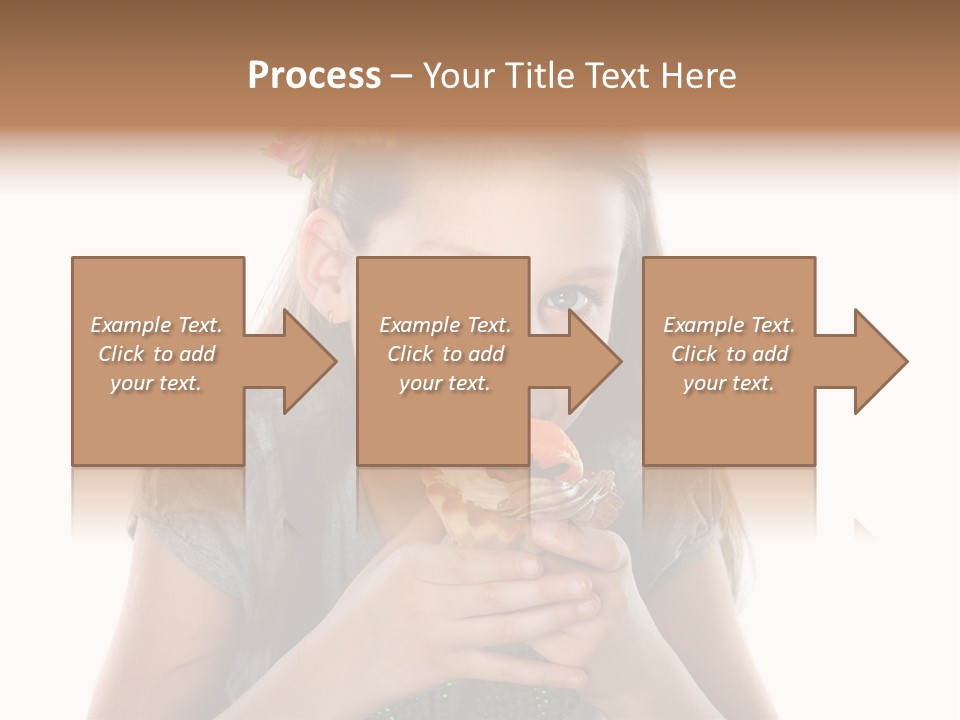 Eyes Closeup Happy PowerPoint Template