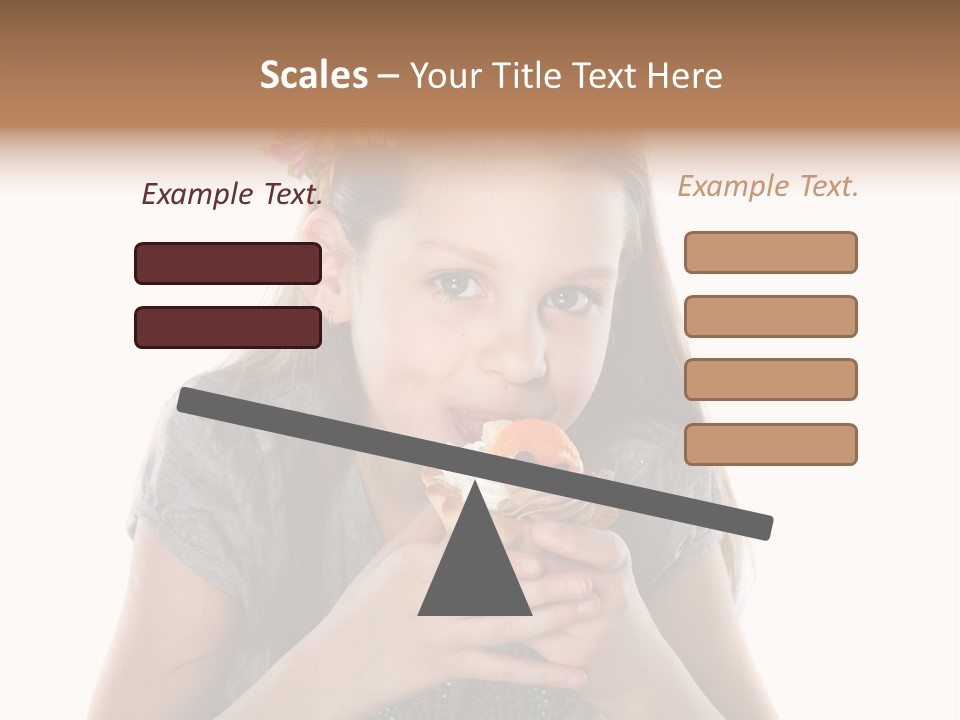 Eyes Closeup Happy PowerPoint Template