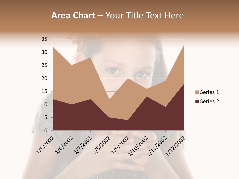 Eyes Closeup Happy PowerPoint Template