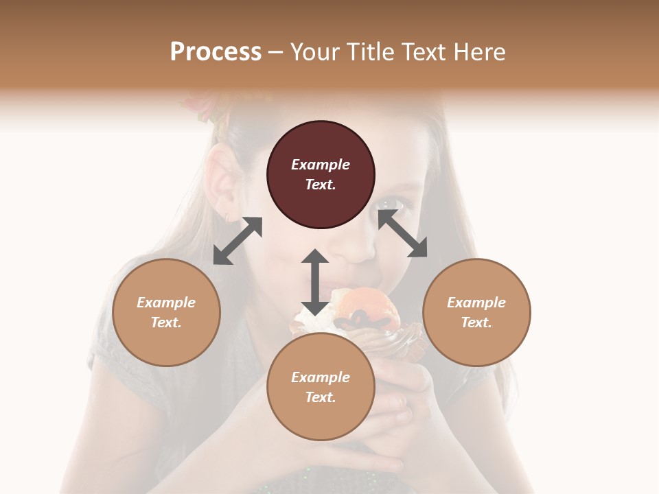 Eyes Closeup Happy PowerPoint Template