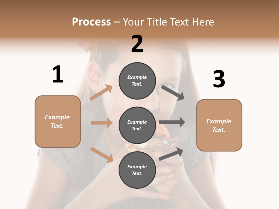 Eyes Closeup Happy PowerPoint Template