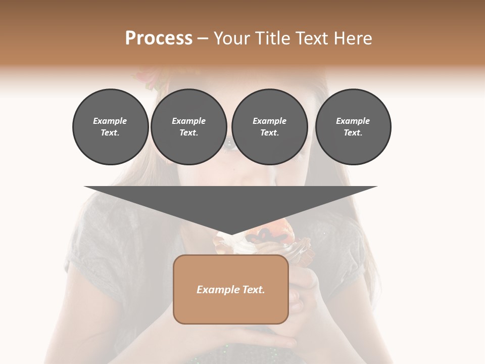 Eyes Closeup Happy PowerPoint Template