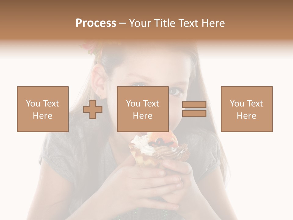 Eyes Closeup Happy PowerPoint Template