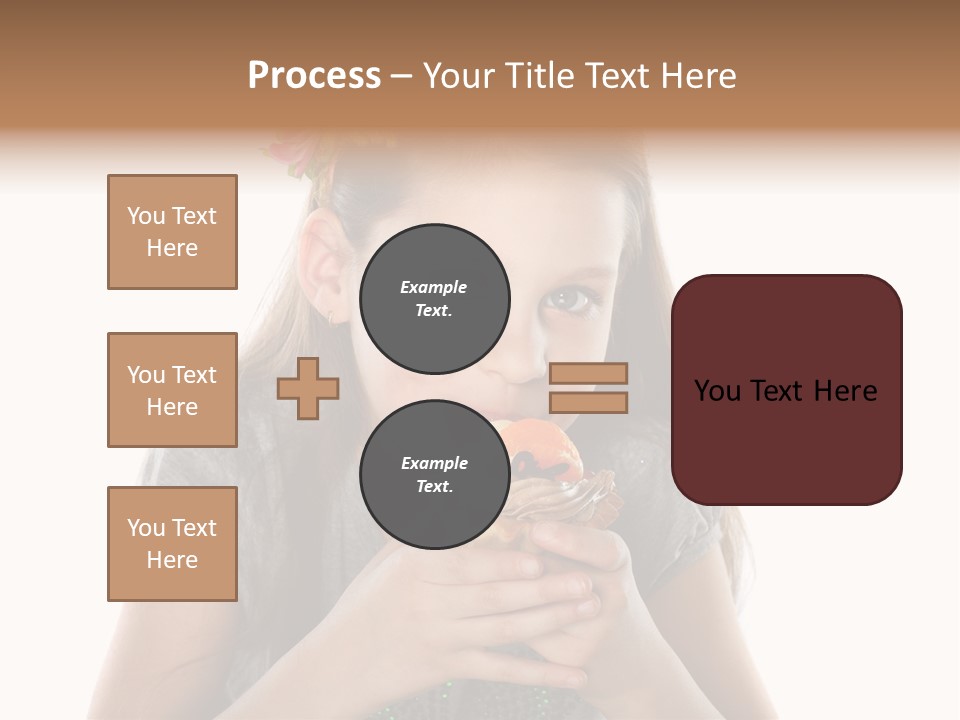 Eyes Closeup Happy PowerPoint Template