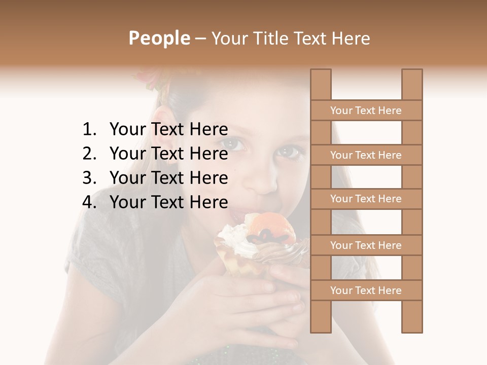 Eyes Closeup Happy PowerPoint Template