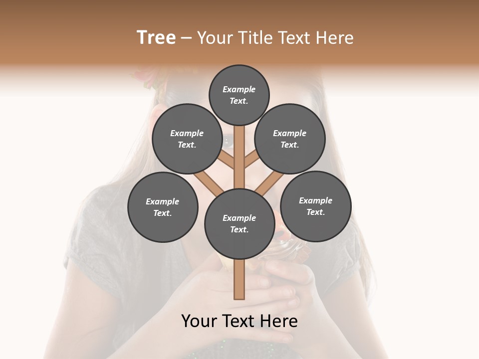 Eyes Closeup Happy PowerPoint Template