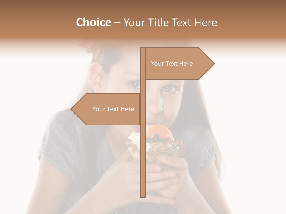 Eyes Closeup Happy PowerPoint Template