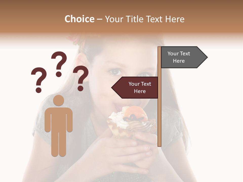 Eyes Closeup Happy PowerPoint Template