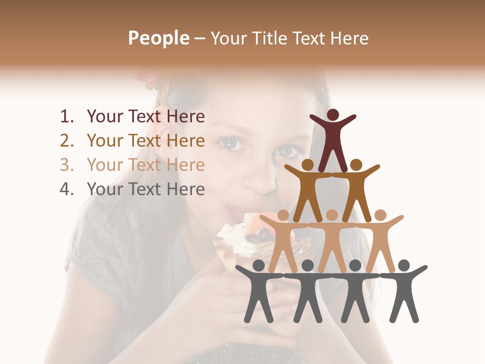 Eyes Closeup Happy PowerPoint Template