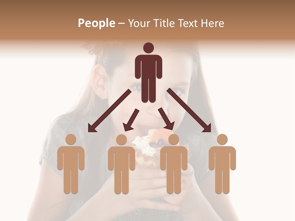 Eyes Closeup Happy PowerPoint Template