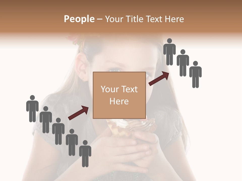 Eyes Closeup Happy PowerPoint Template