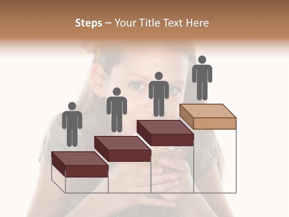 Eyes Closeup Happy PowerPoint Template