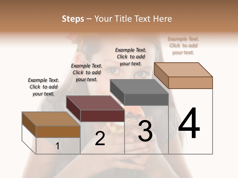 Eyes Closeup Happy PowerPoint Template