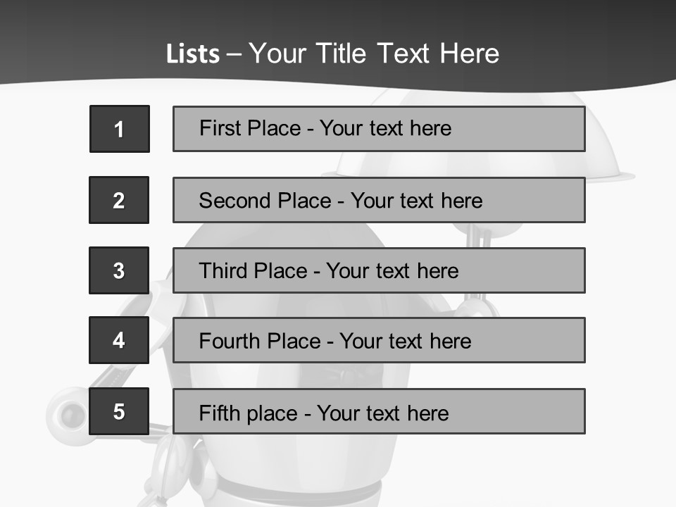 Order Computer Plate PowerPoint Template