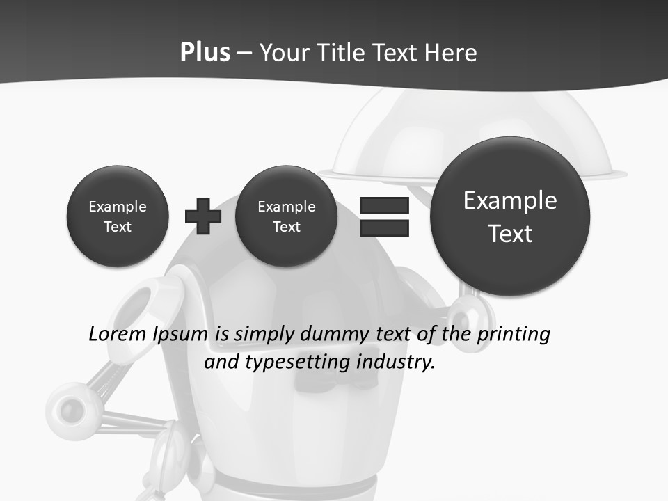 Order Computer Plate PowerPoint Template