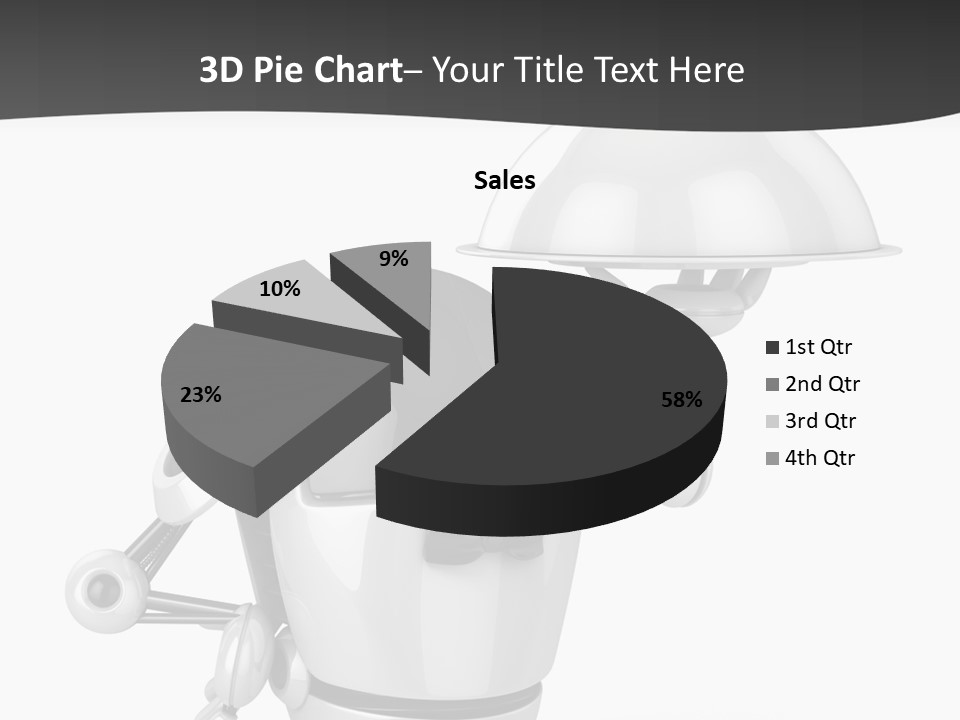 Order Computer Plate PowerPoint Template