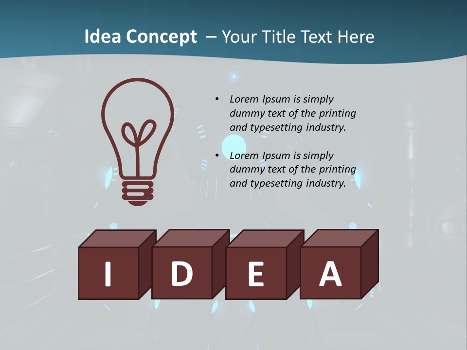 Sci Cyber Android PowerPoint Template