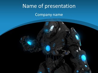 Cybernetic Gaming Technology PowerPoint Template