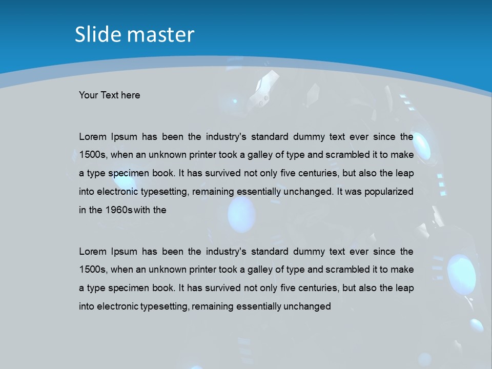 Cybernetic Gaming Technology PowerPoint Template
