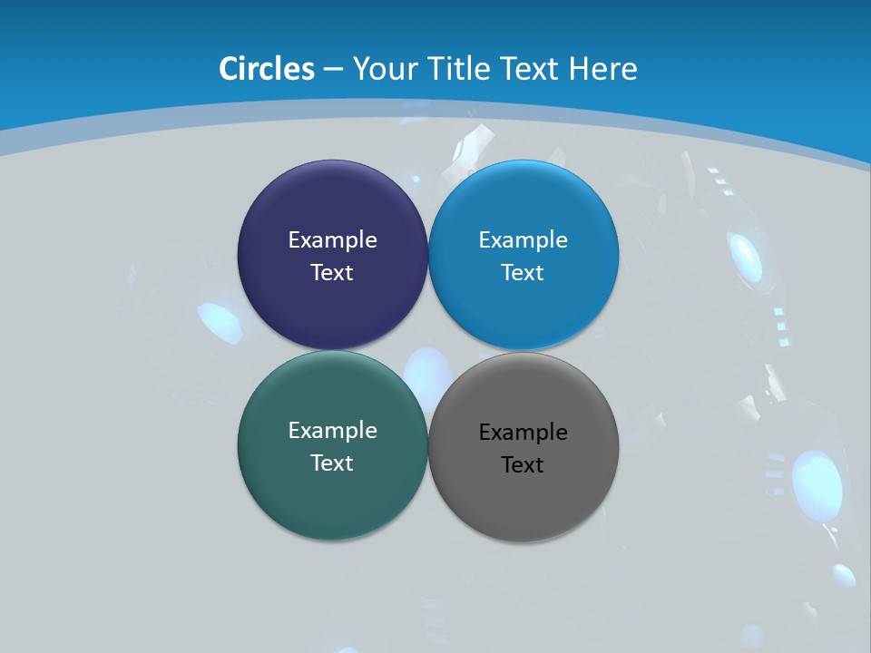 Cybernetic Gaming Technology PowerPoint Template
