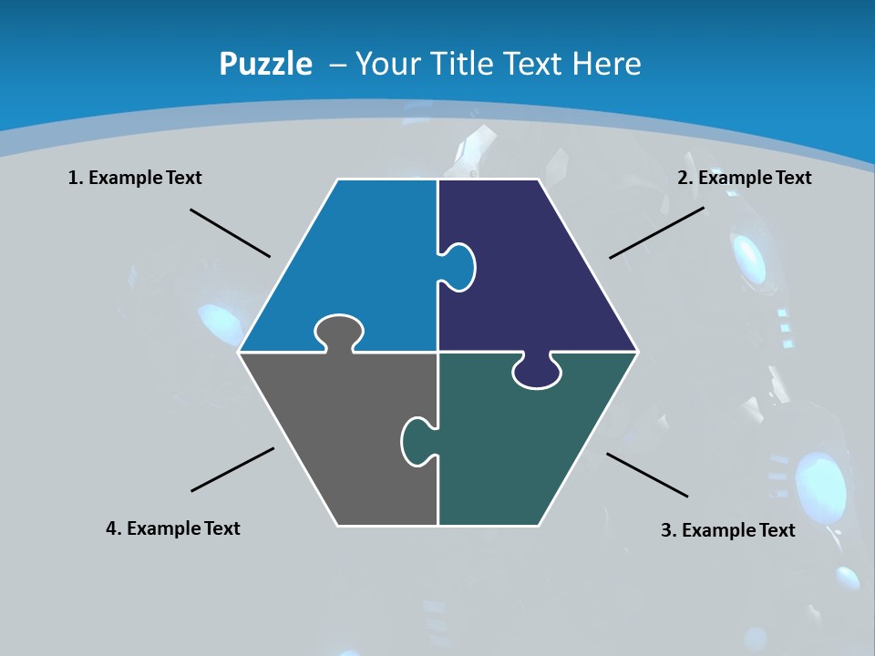 Cybernetic Gaming Technology PowerPoint Template