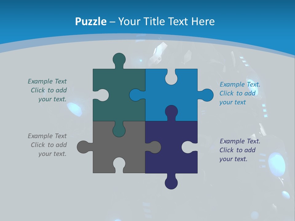 Cybernetic Gaming Technology PowerPoint Template