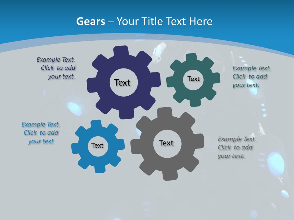 Cybernetic Gaming Technology PowerPoint Template