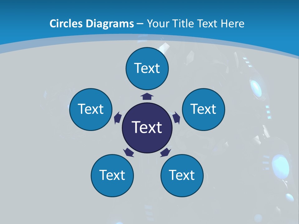 Cybernetic Gaming Technology PowerPoint Template