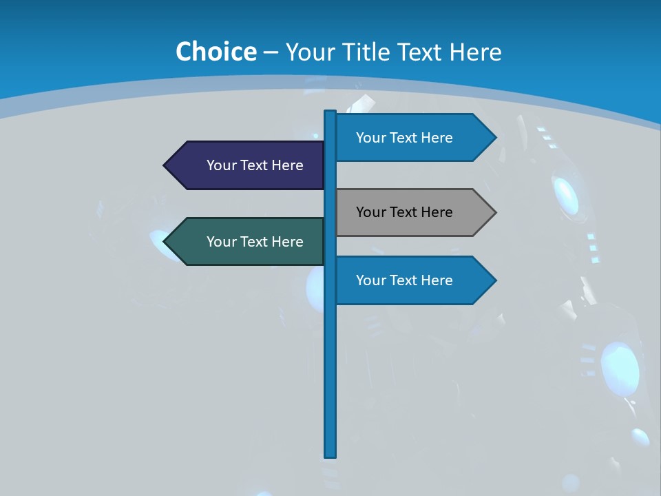 Cybernetic Gaming Technology PowerPoint Template