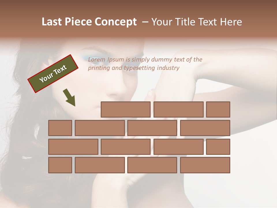 Glamor European Female PowerPoint Template