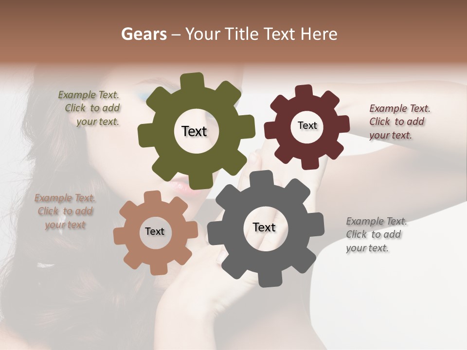 Glamor European Female PowerPoint Template