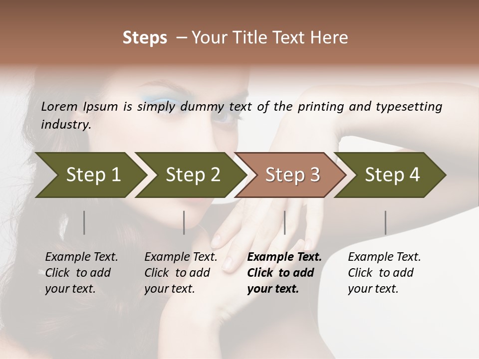 Glamor European Female PowerPoint Template