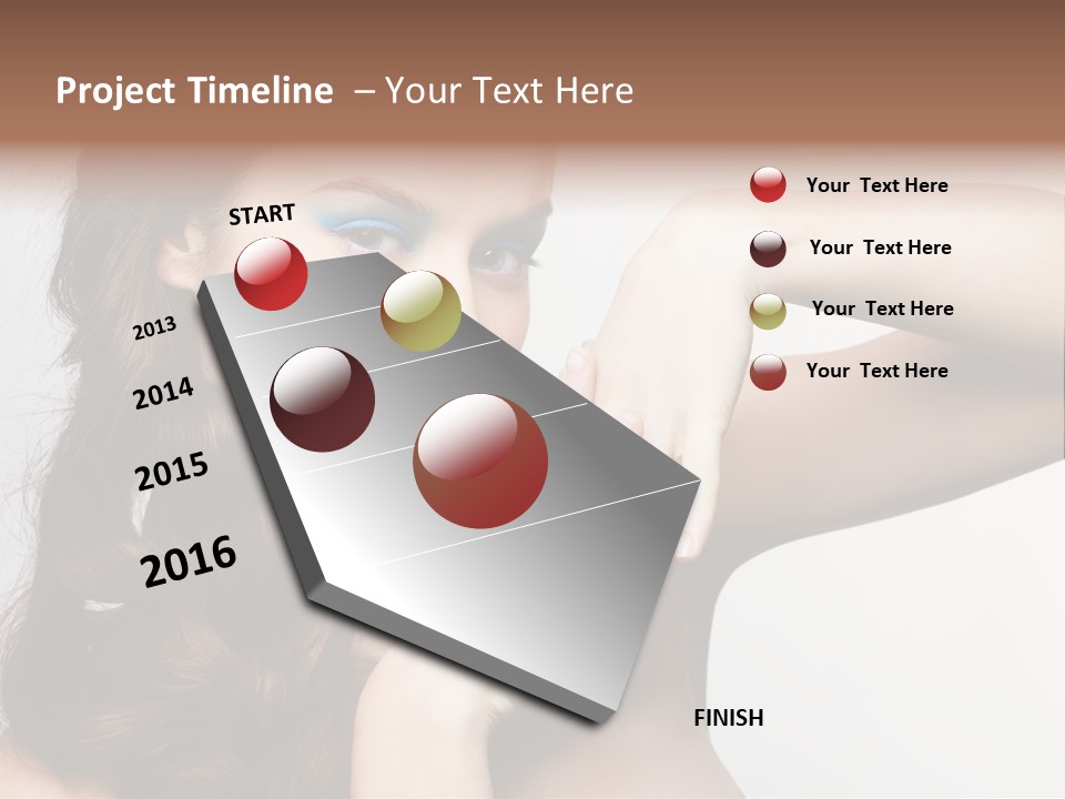 Glamor European Female PowerPoint Template