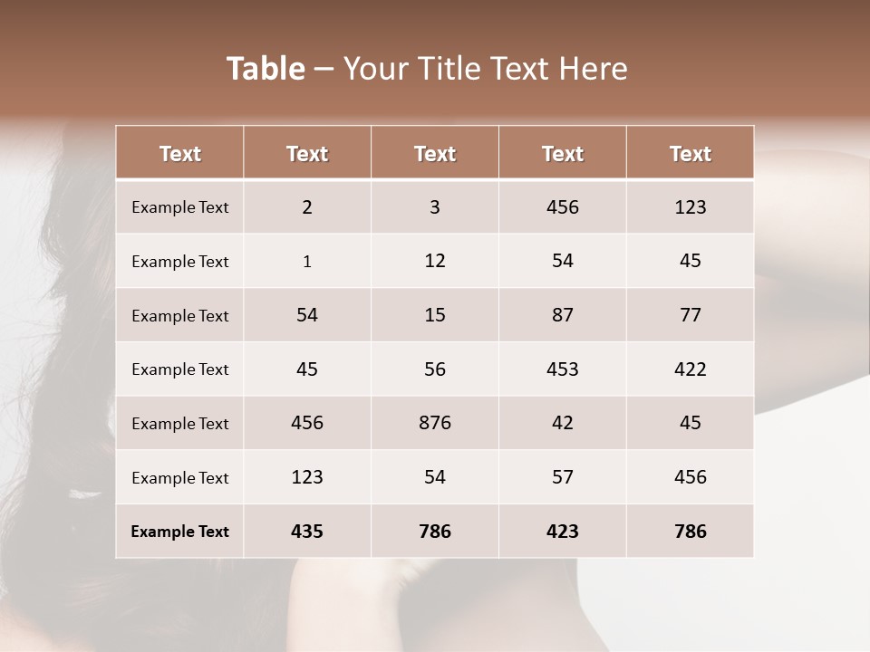 Glamor European Female PowerPoint Template