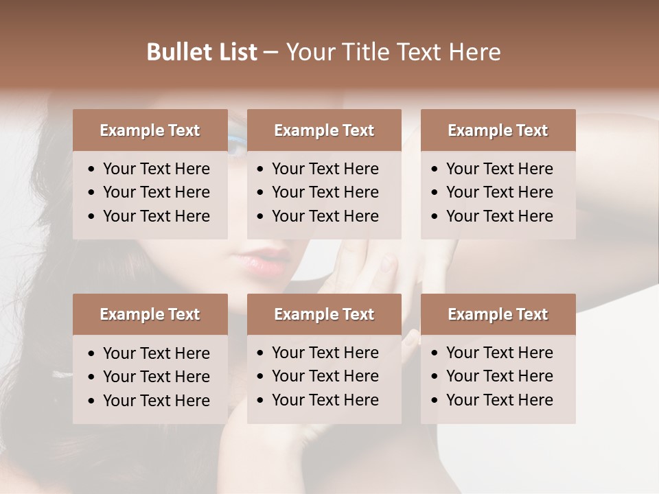 Glamor European Female PowerPoint Template